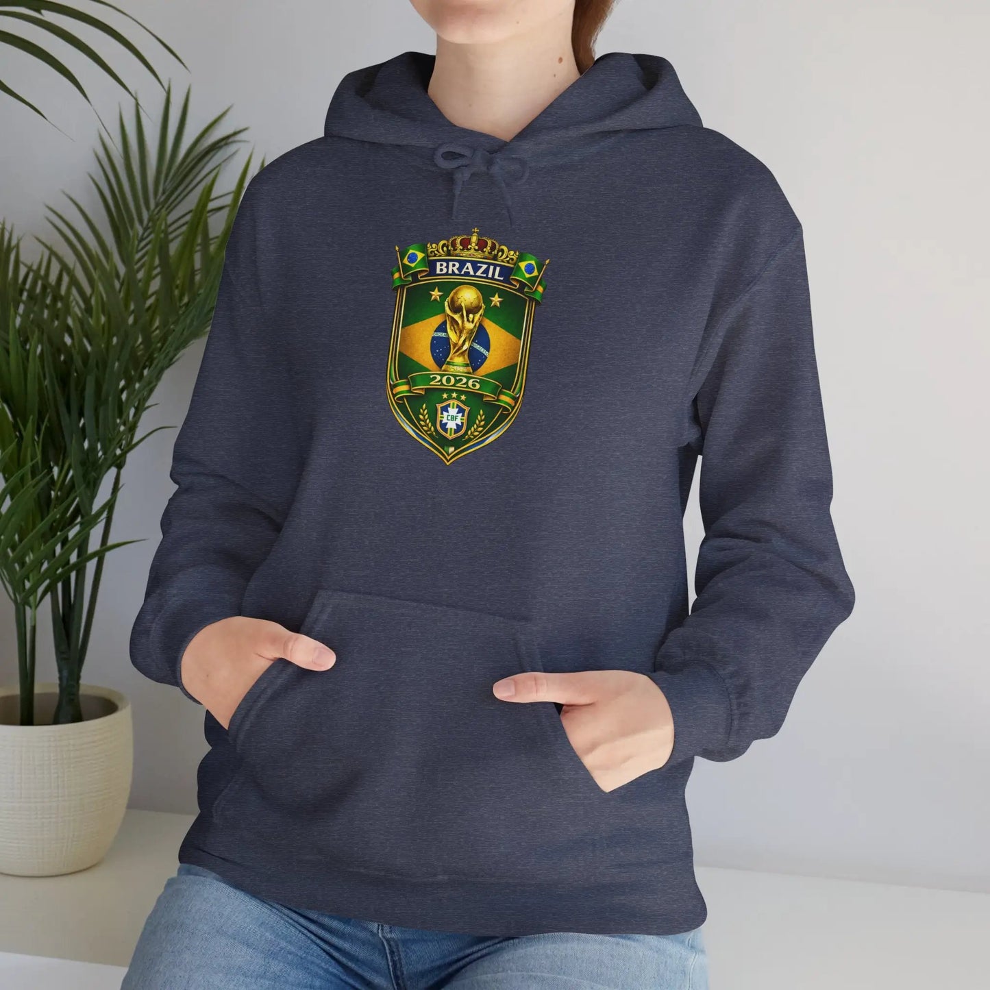 Brazil World Cup 2026 Hooded Sweatshirt by Printify