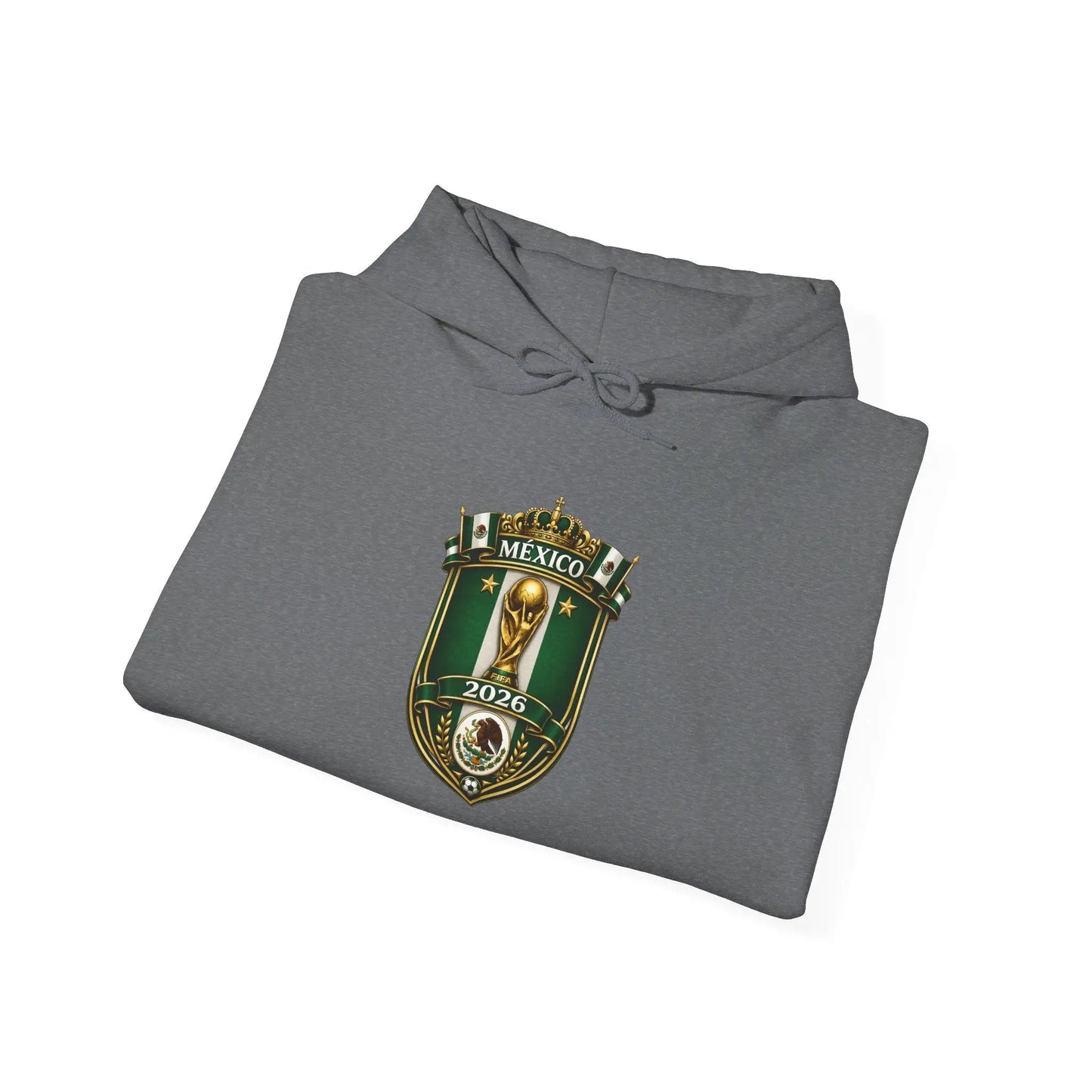 Mexico World Cup Slytherin Crest Hoodie Green Shield Pullover by Printify