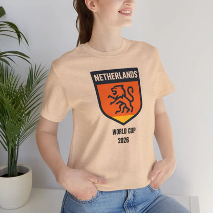 Netherlands World Cup 2026 Unisex Cotton Crew Tee by Printify