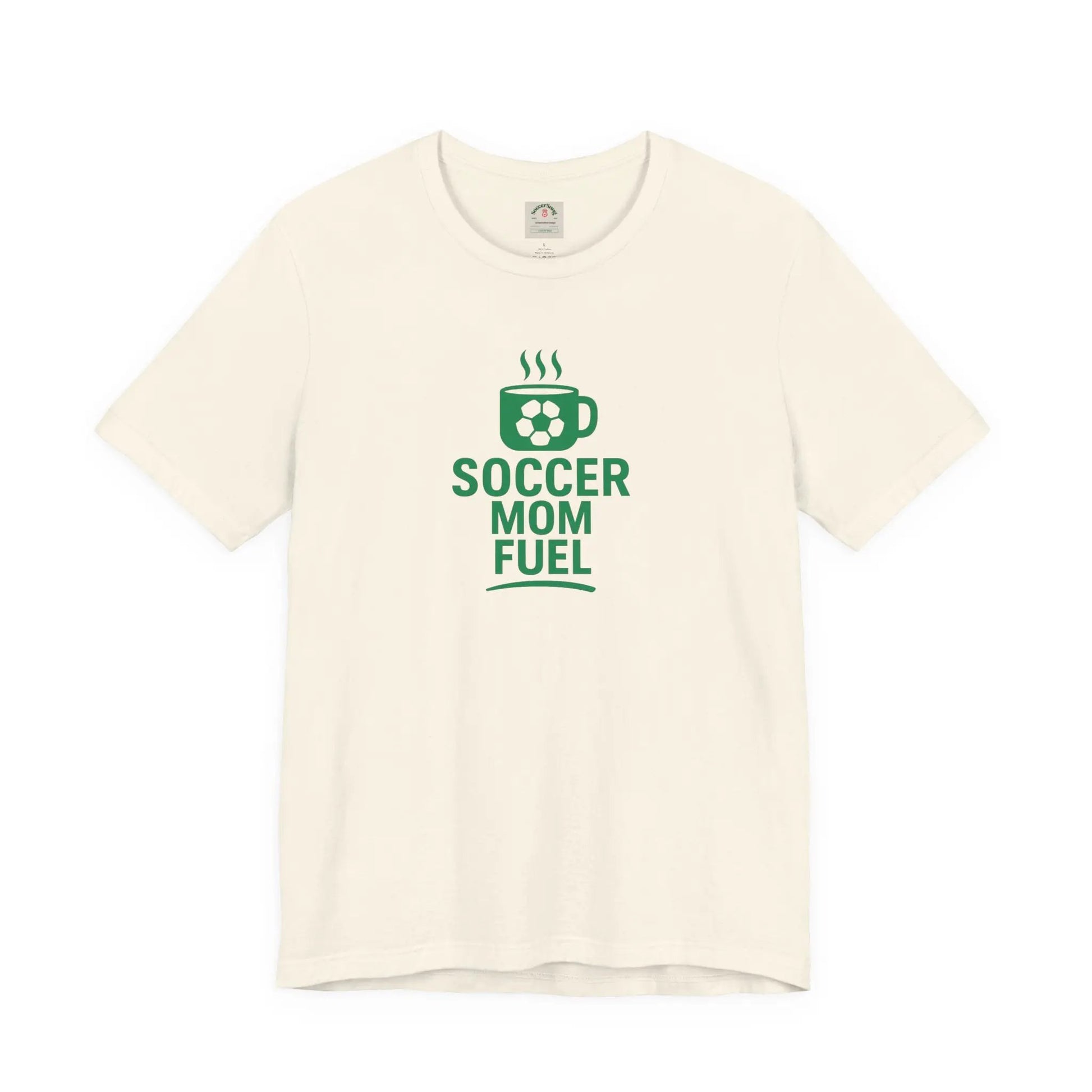 Soccer Mom Fuel T-Shirt — Coffee & Soccer Graphic Tee for Sports Moms by Printify