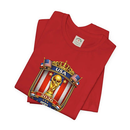 USA Soccer 2026 World Cup Crest T-Shirt by Printify