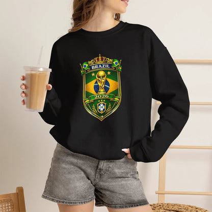 Brazil World Cup 2026 Crewneck Sweatshirt by Printify