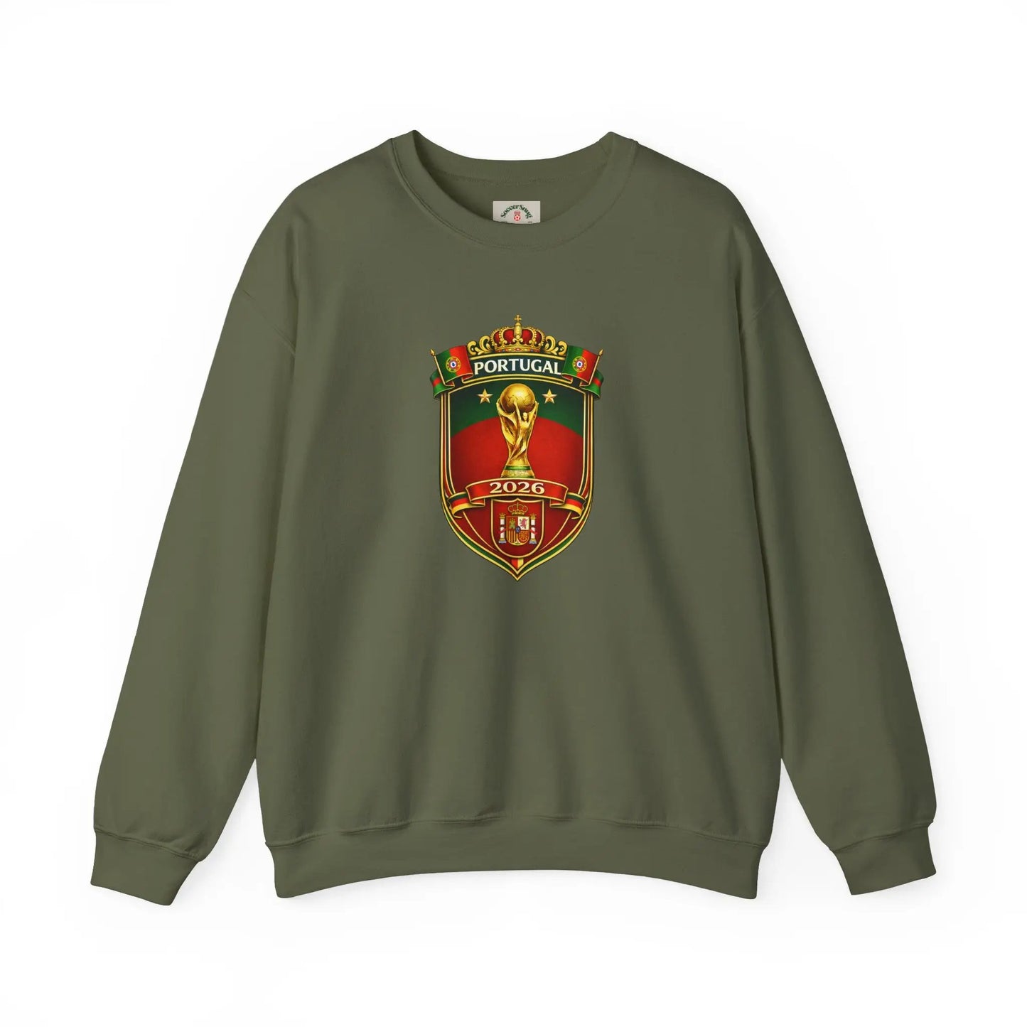 Portugal World Cup 2022 Crest Sweatshirt by Printify