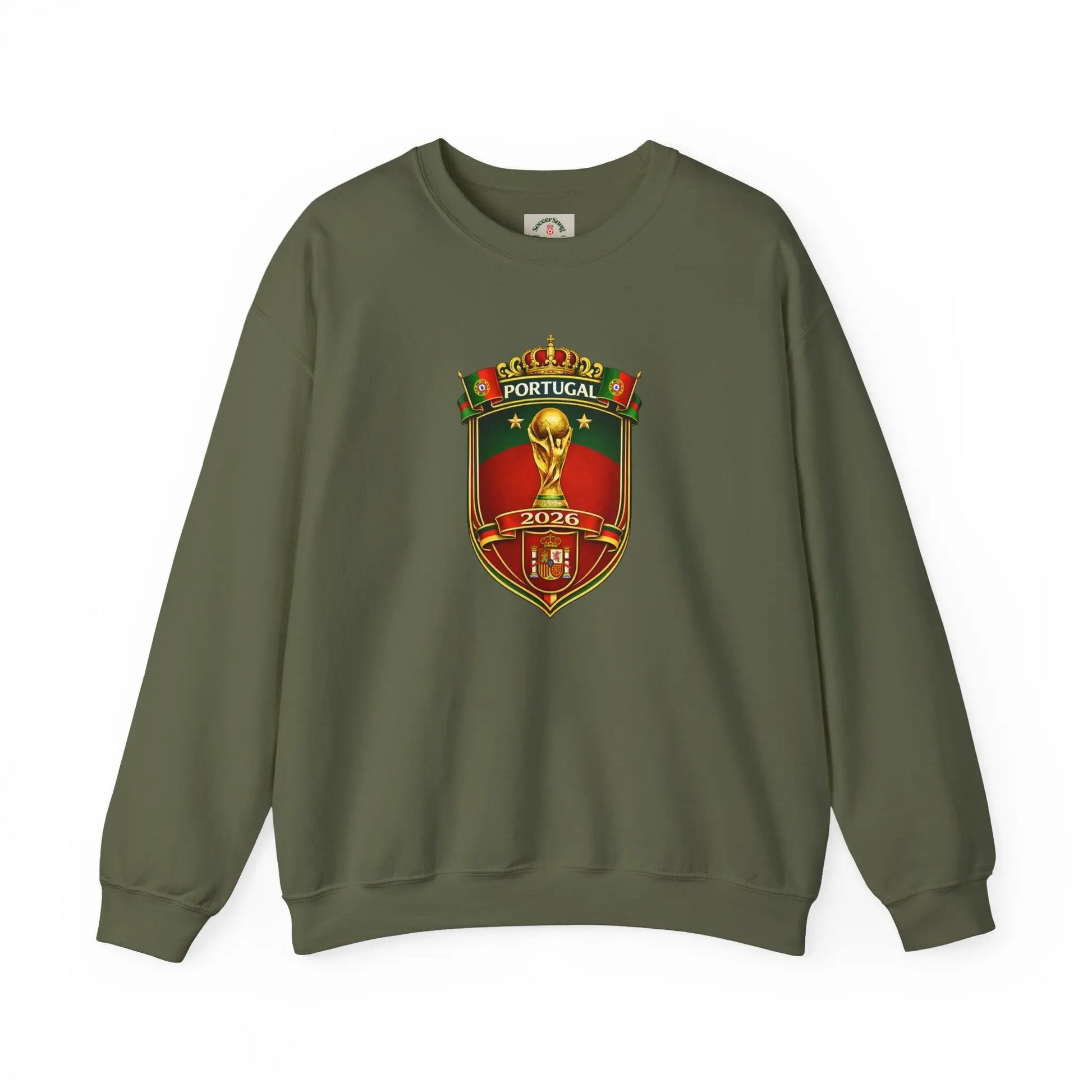 Portugal World Cup 2022 Crest Sweatshirt by Printify