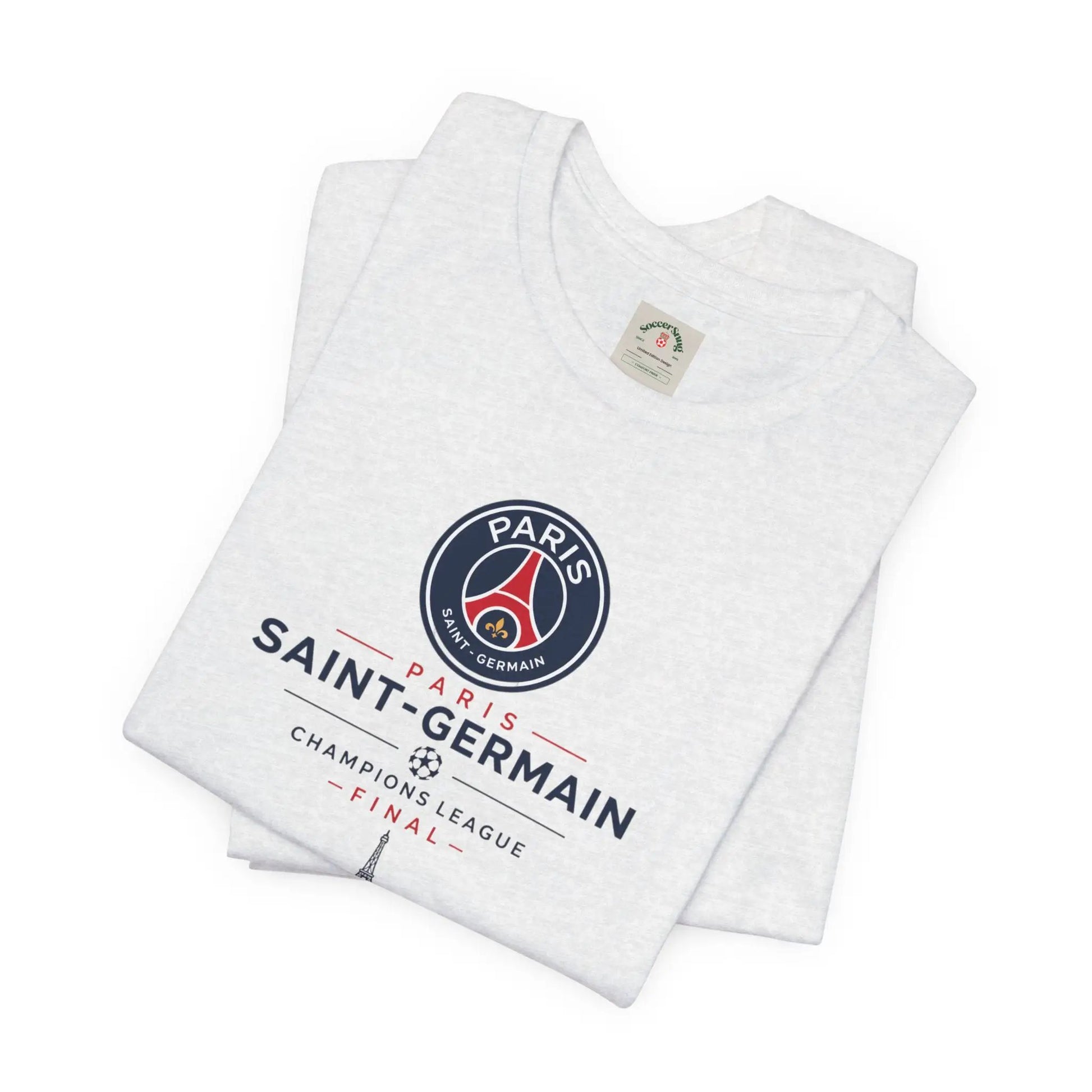 PSG Champions League Final Unisex Soccer Jersey Short Sleeve Tee by Printify