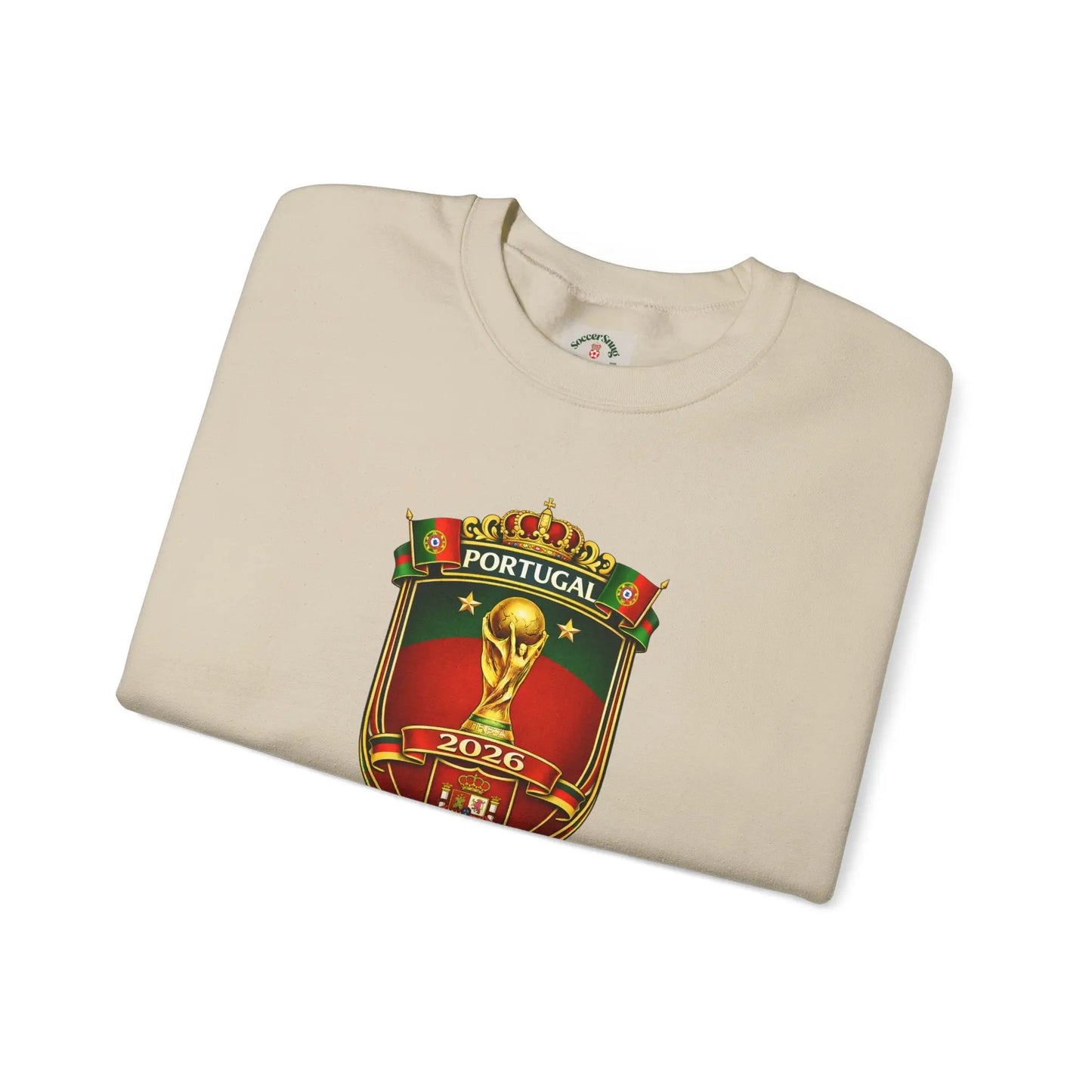 Portugal World Cup 2022 Crest Sweatshirt by Printify
