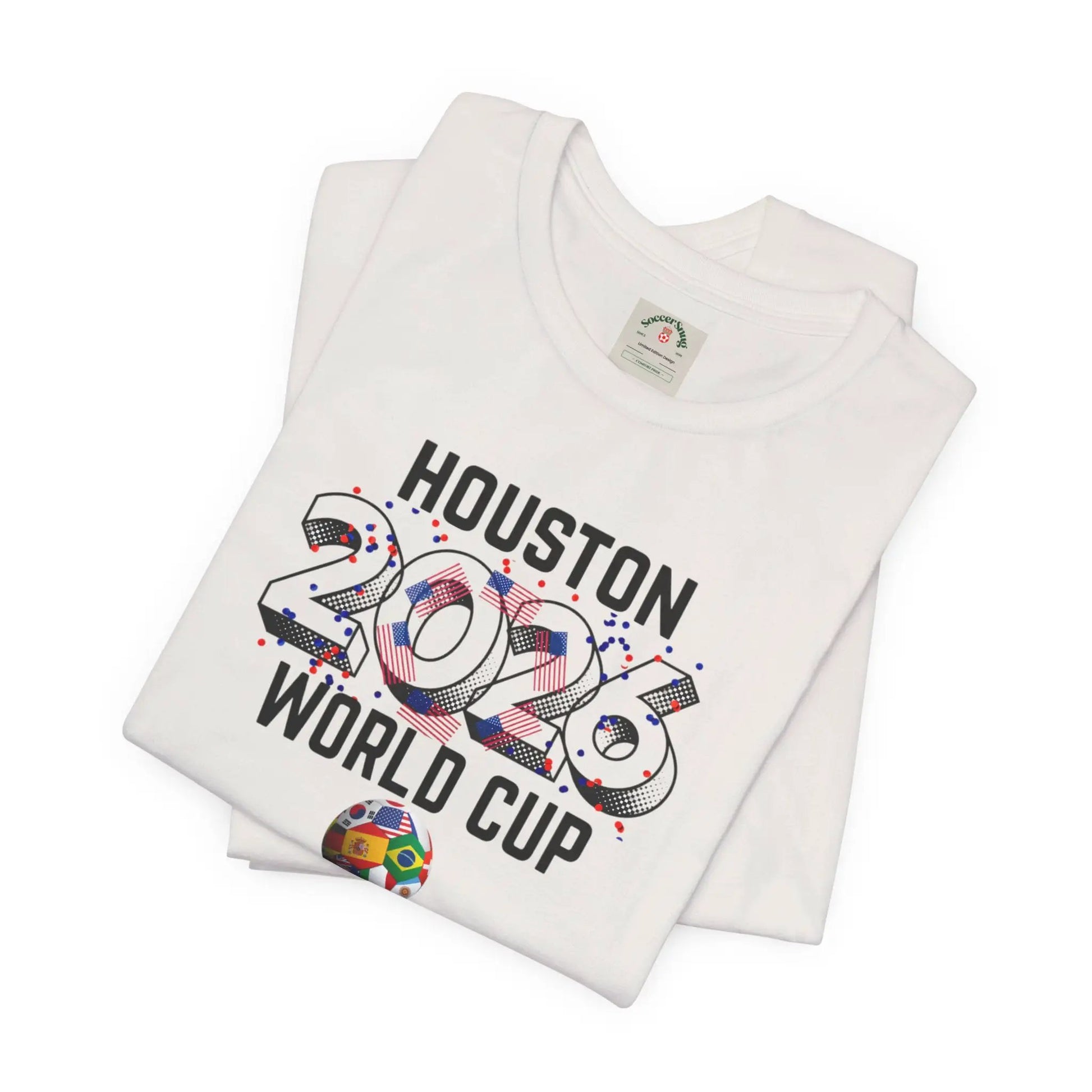 Houston World Cup 2026 Host Unisex Cotton Crew Tee by Printify