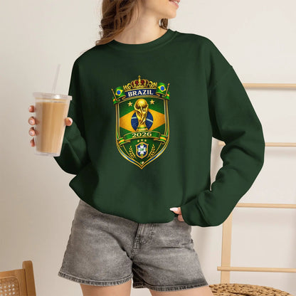 Brazil World Cup 2026 Crewneck Sweatshirt by Printify