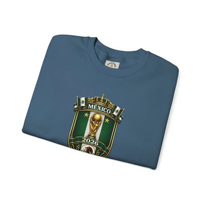 Mexico World Cup 2026 Crewneck Sweatshirt Unisex Cotton Polyester Blend by Printify