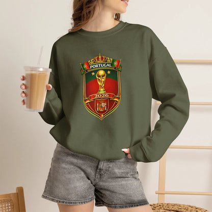 Portugal World Cup 2022 Crest Sweatshirt by Printify