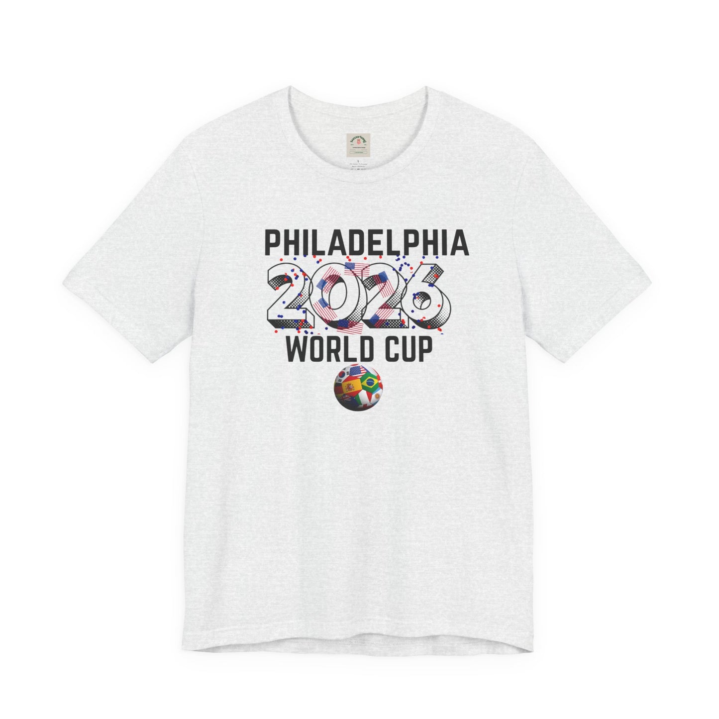 Philadelphia World Cup 2026 Unisex Streetwear Cotton Crew Tee