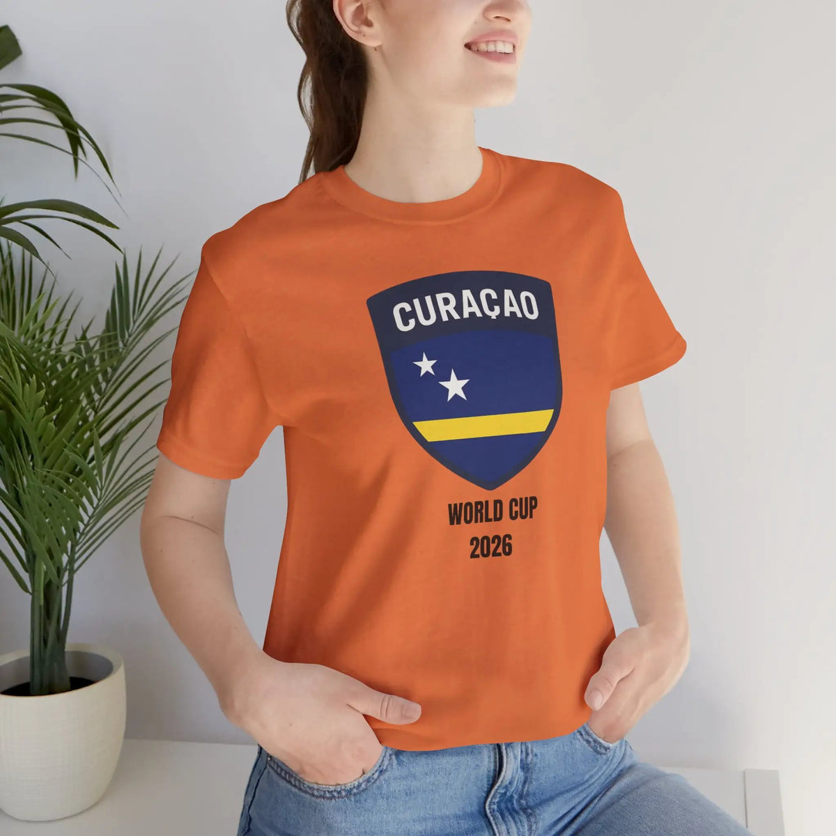 Curaçao World Cup 2026 Unisex Cotton Crew Tee by Printify