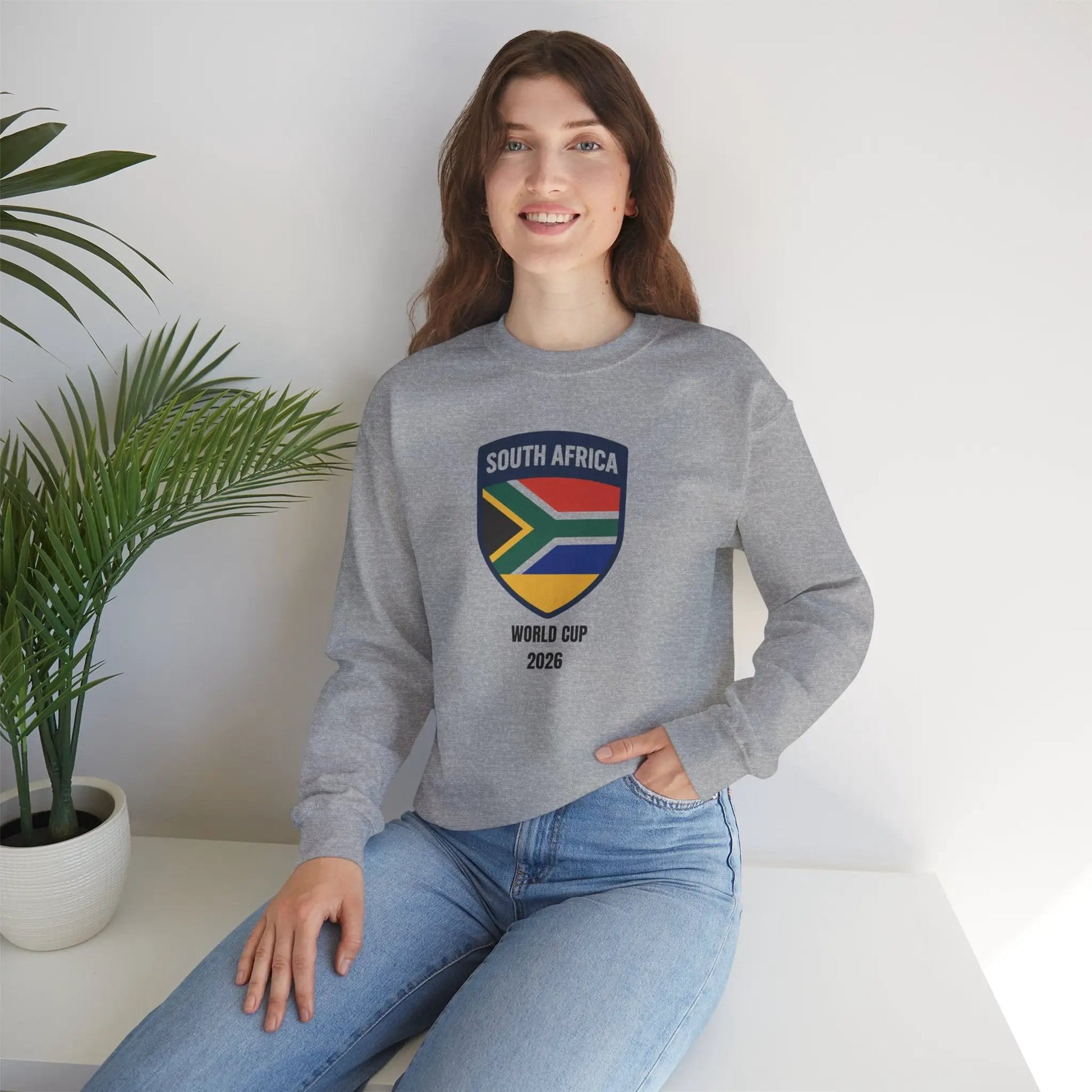 South Africa World Cup 2026 Unisex Heavy Blend™ Crewneck Sweatshirt by Printify