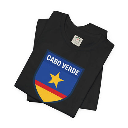 Cabo Verde Shield T‑Shirt — Cape Verde Pride Travel Tee by Printify