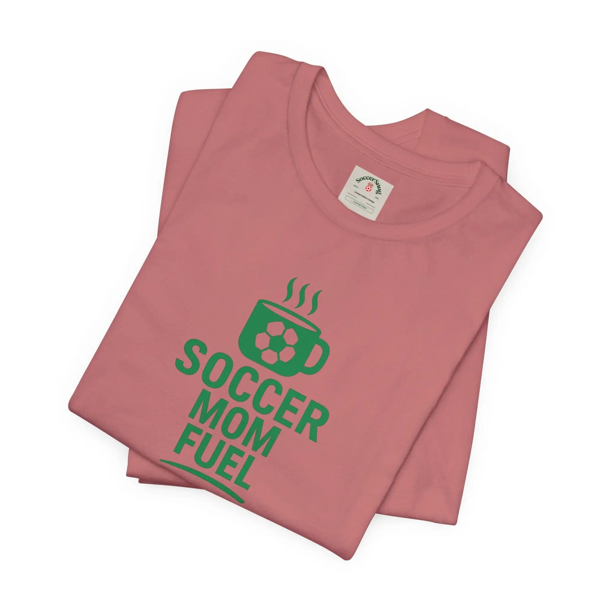 Soccer Mom Fuel T-Shirt — Coffee & Soccer Graphic Tee for Sports Moms by Printify