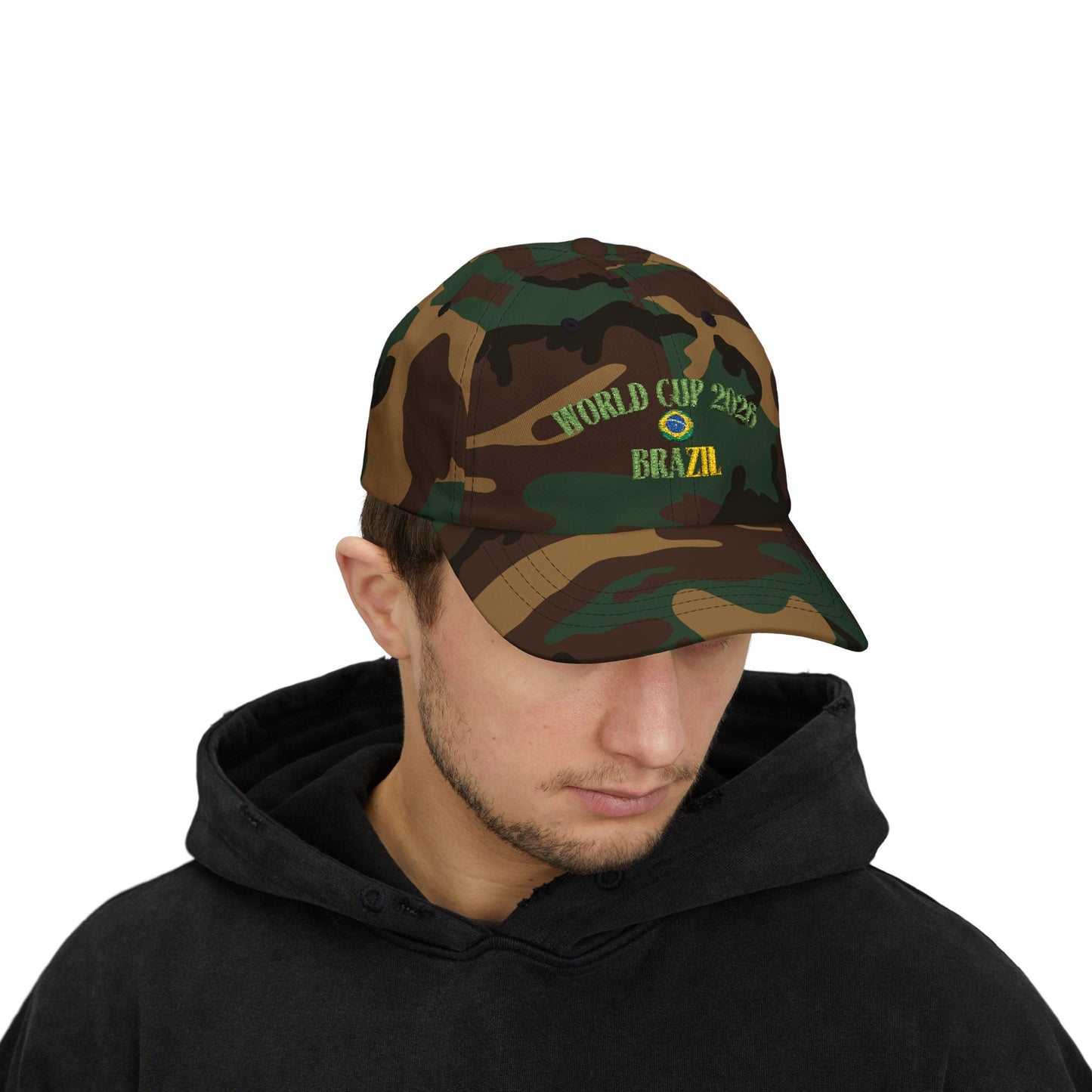World Cup 2026 Brazil Dad Cap – Embroidered Soccer Fan Hat