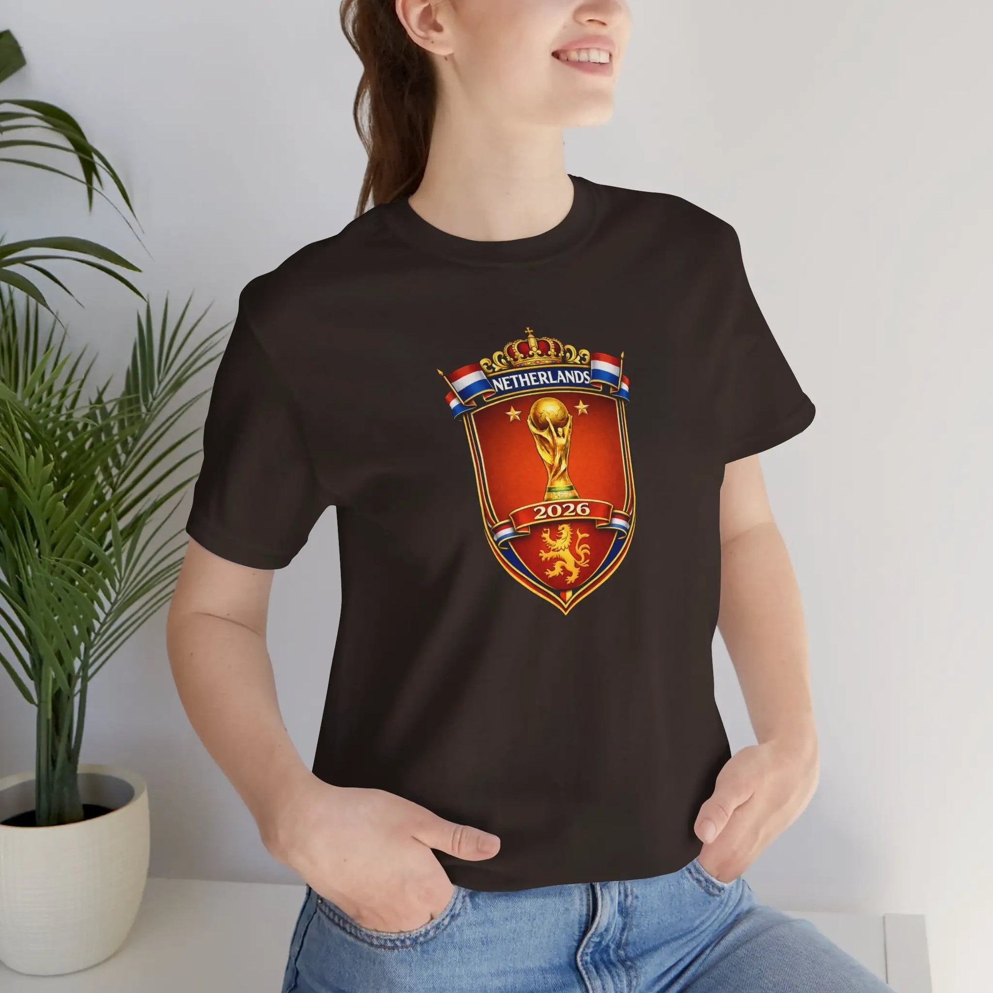 Netherlands World Cup 2026 Soccer Crest T-Shirt by Printify