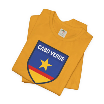 Cabo Verde Shield T‑Shirt — Cape Verde Pride Travel Tee by Printify