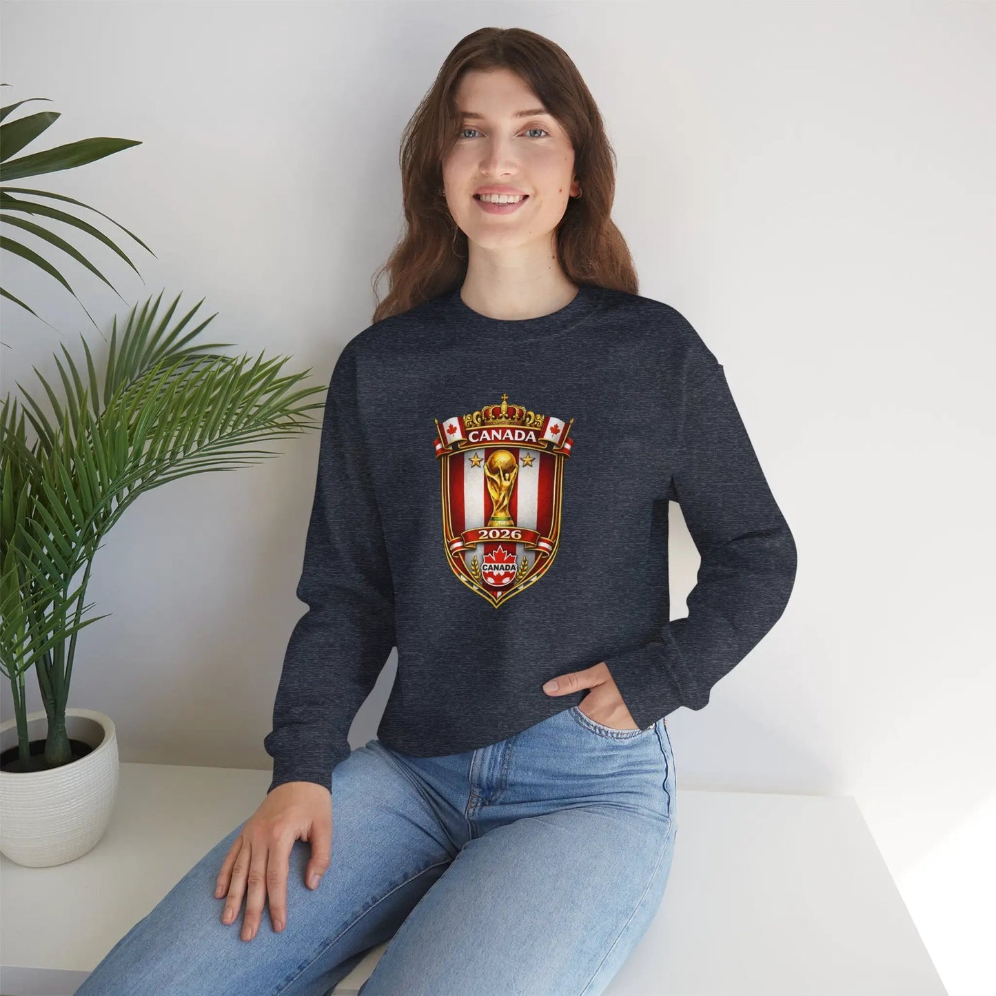 Canada World Cup 2026 Crewneck Sweatshirt by Printify