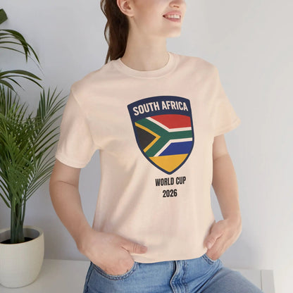 South Africa World Cup 2026 Unisex Cotton Crew Tee by Printify