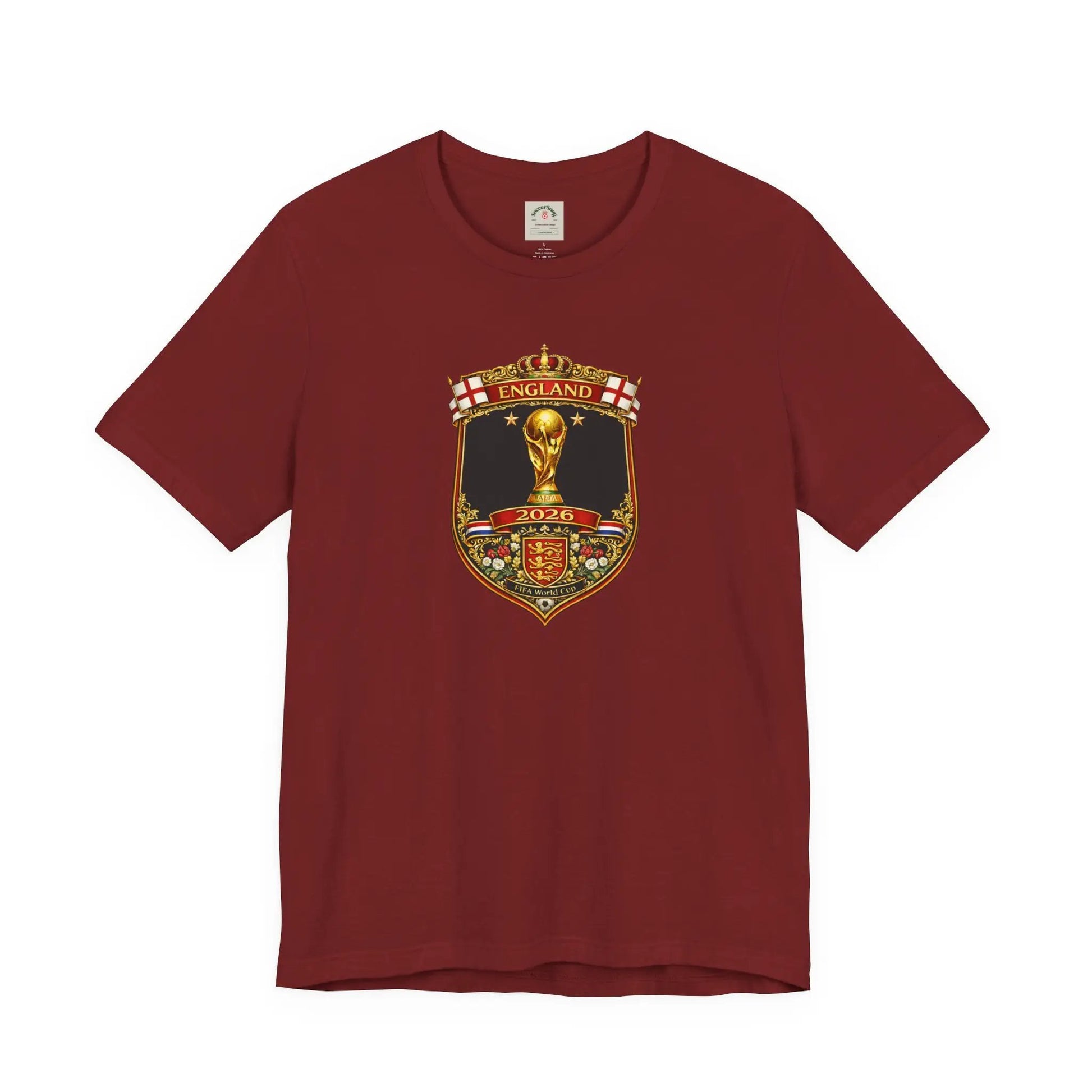 England World Cup 2026 Unisex Cotton Crew Tee by Printify
