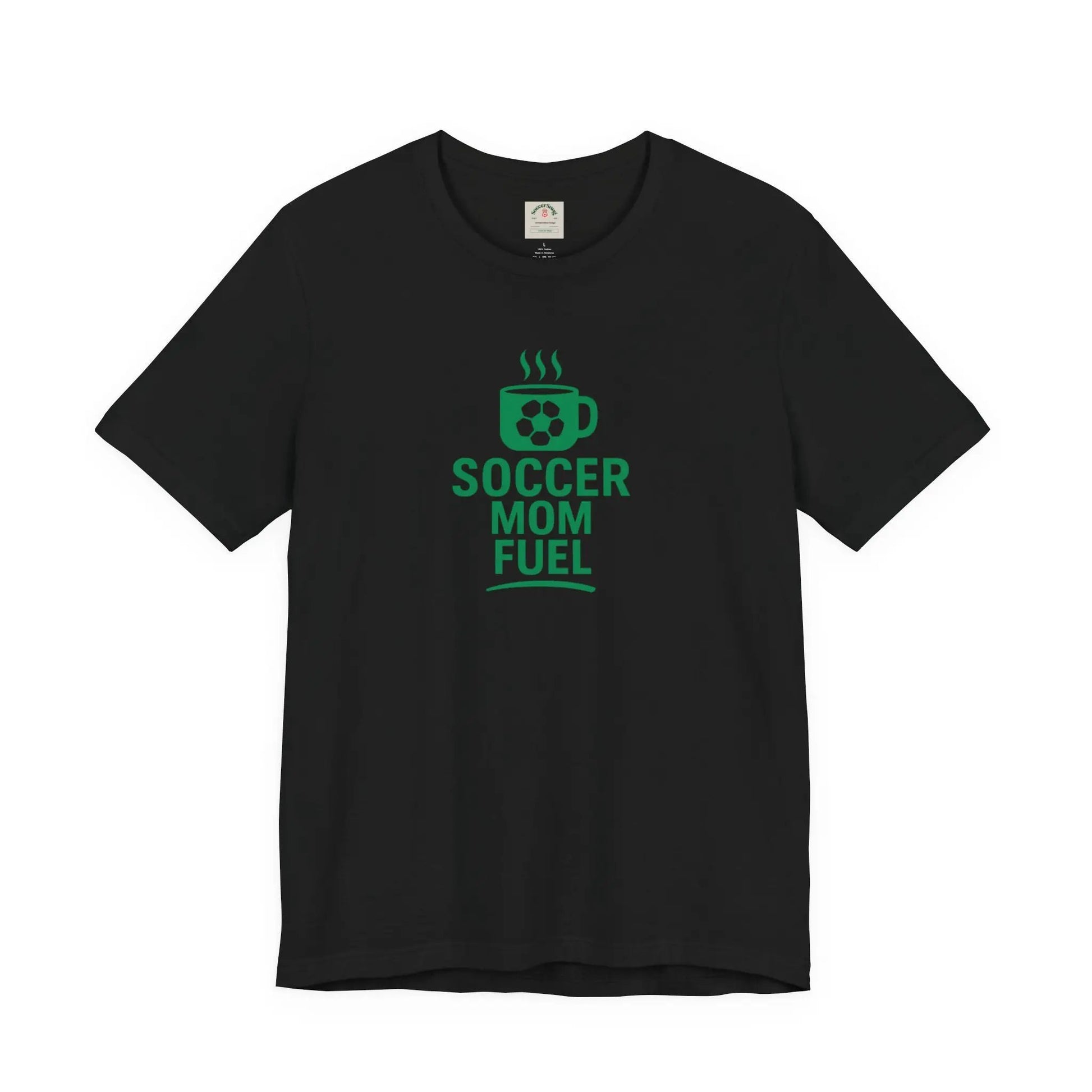 Soccer Mom Fuel T-Shirt — Coffee & Soccer Graphic Tee for Sports Moms by Printify