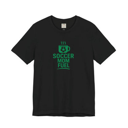 Soccer Mom Fuel T-Shirt — Coffee & Soccer Graphic Tee for Sports Moms by Printify