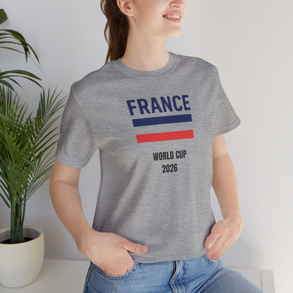 France World Cup 2026 Unisex Cotton Crew Tee