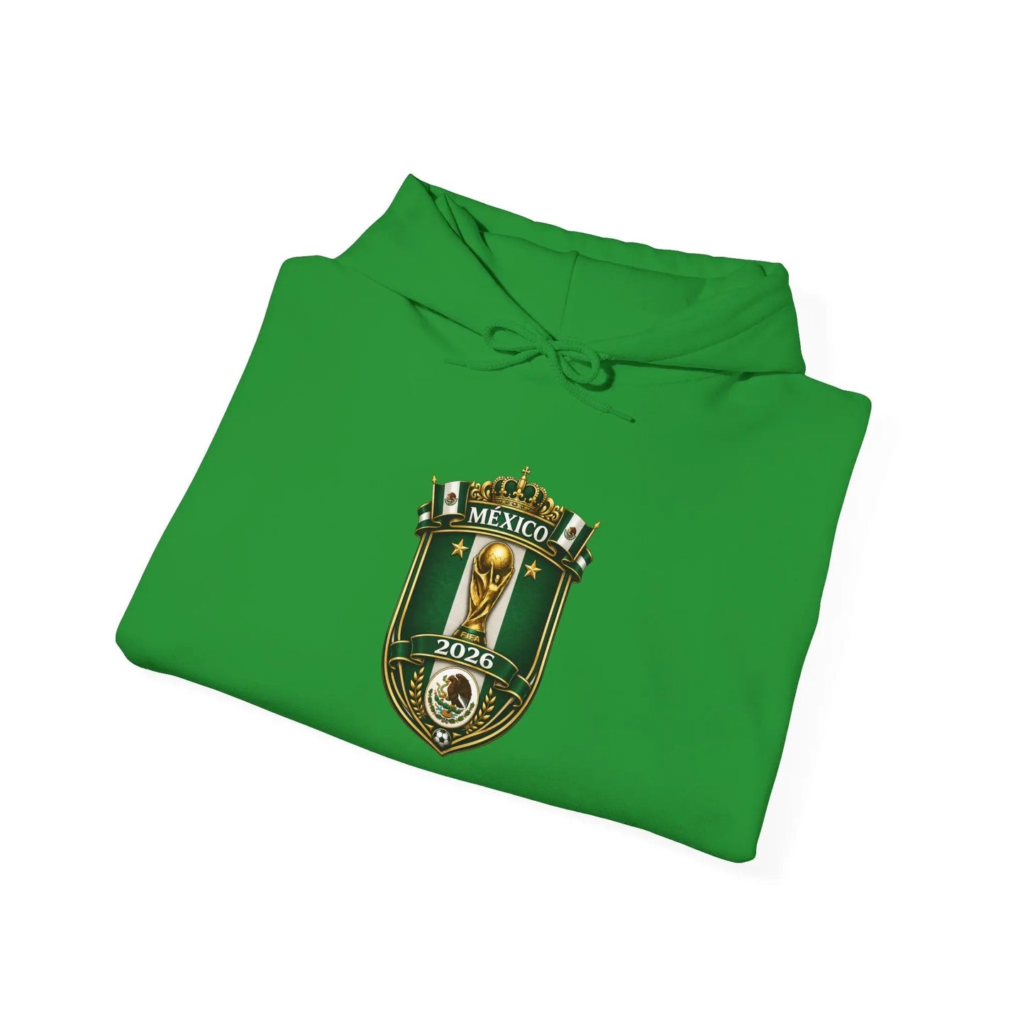 Mexico World Cup Slytherin Crest Hoodie – Hogwarts House Green Shield Pullover by Printify