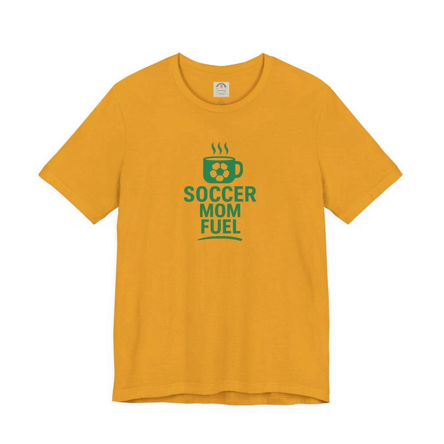 Soccer Mom Fuel T-Shirt — Coffee & Soccer Graphic Tee for Sports Moms by Printify