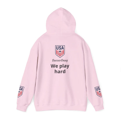 Customizable - SoccerSnug Heavy Blend Hoodie Unisex With Front Pocket Drawcord by Printify
