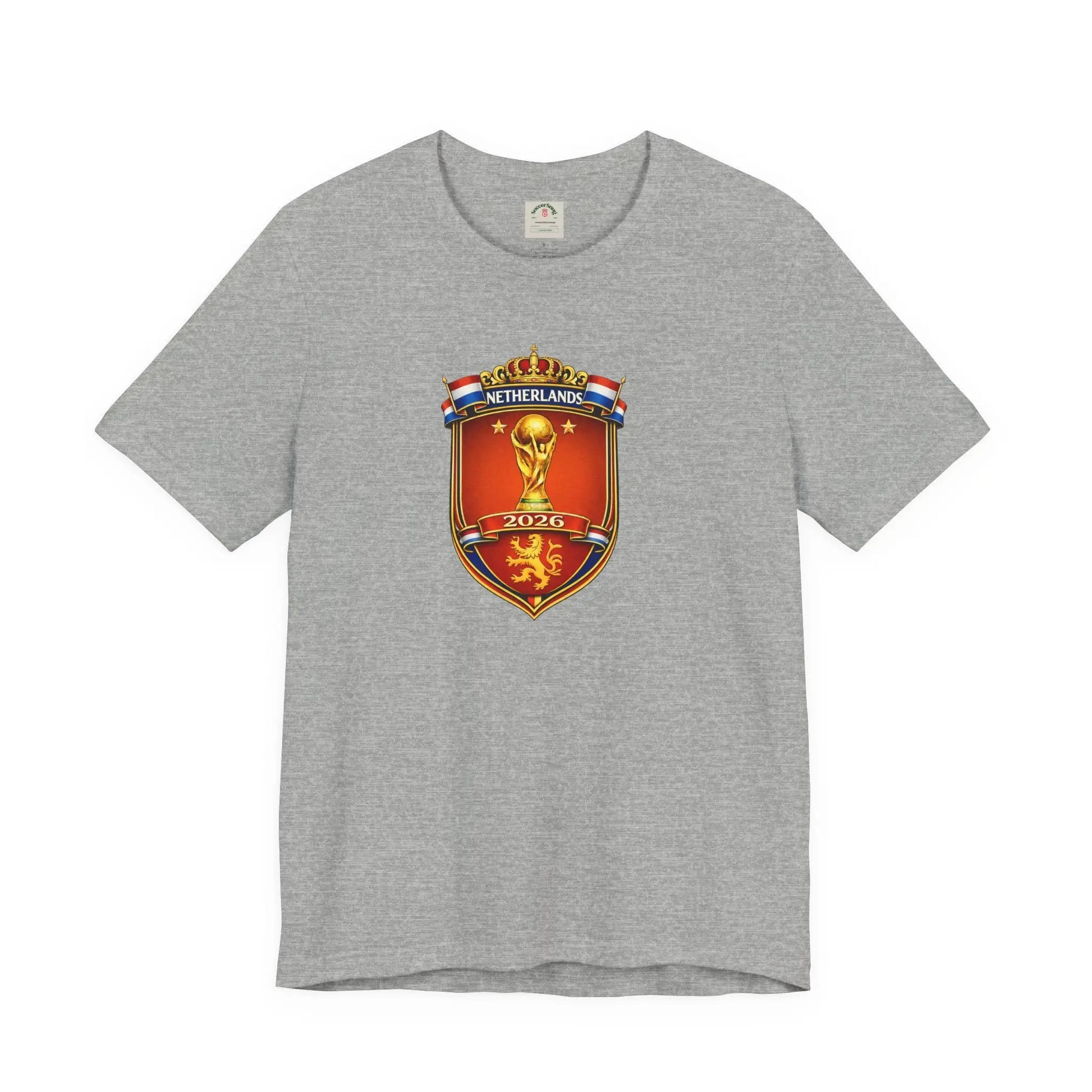 Netherlands World Cup 2026 Soccer Crest T-Shirt by Printify