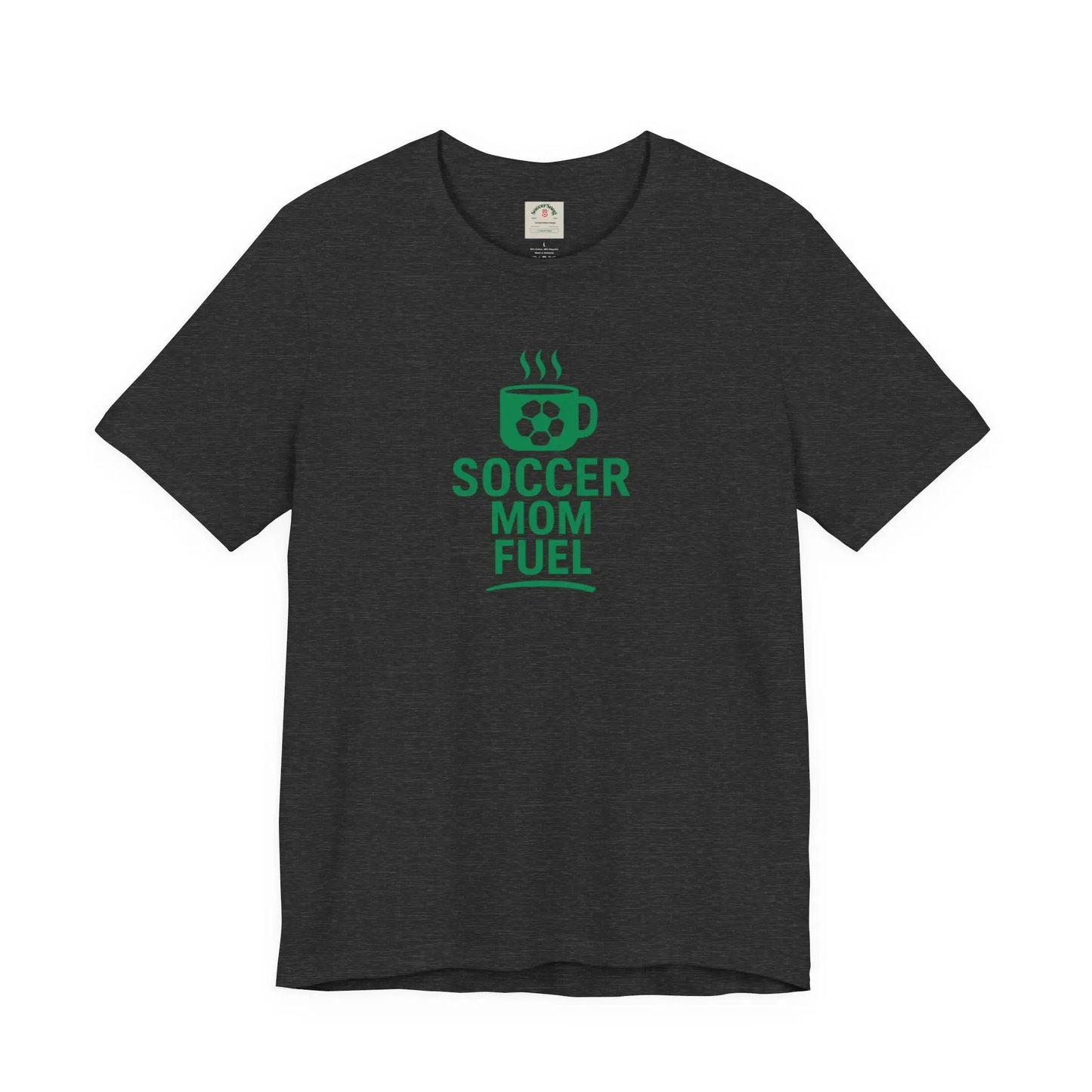 Soccer Mom Fuel T-Shirt — Coffee & Soccer Graphic Tee for Sports Moms by Printify