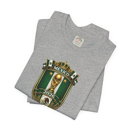 Mexico 2026 World Cup Crest T-Shirt — Soccer Fan Jersey Tee by Printify