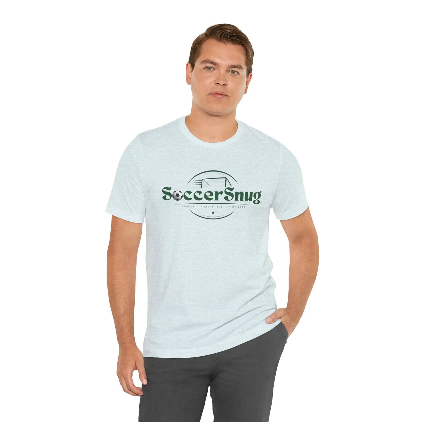 SoccerSnug Unisex Soccer Jersey Short Sleeve Tee by Printify