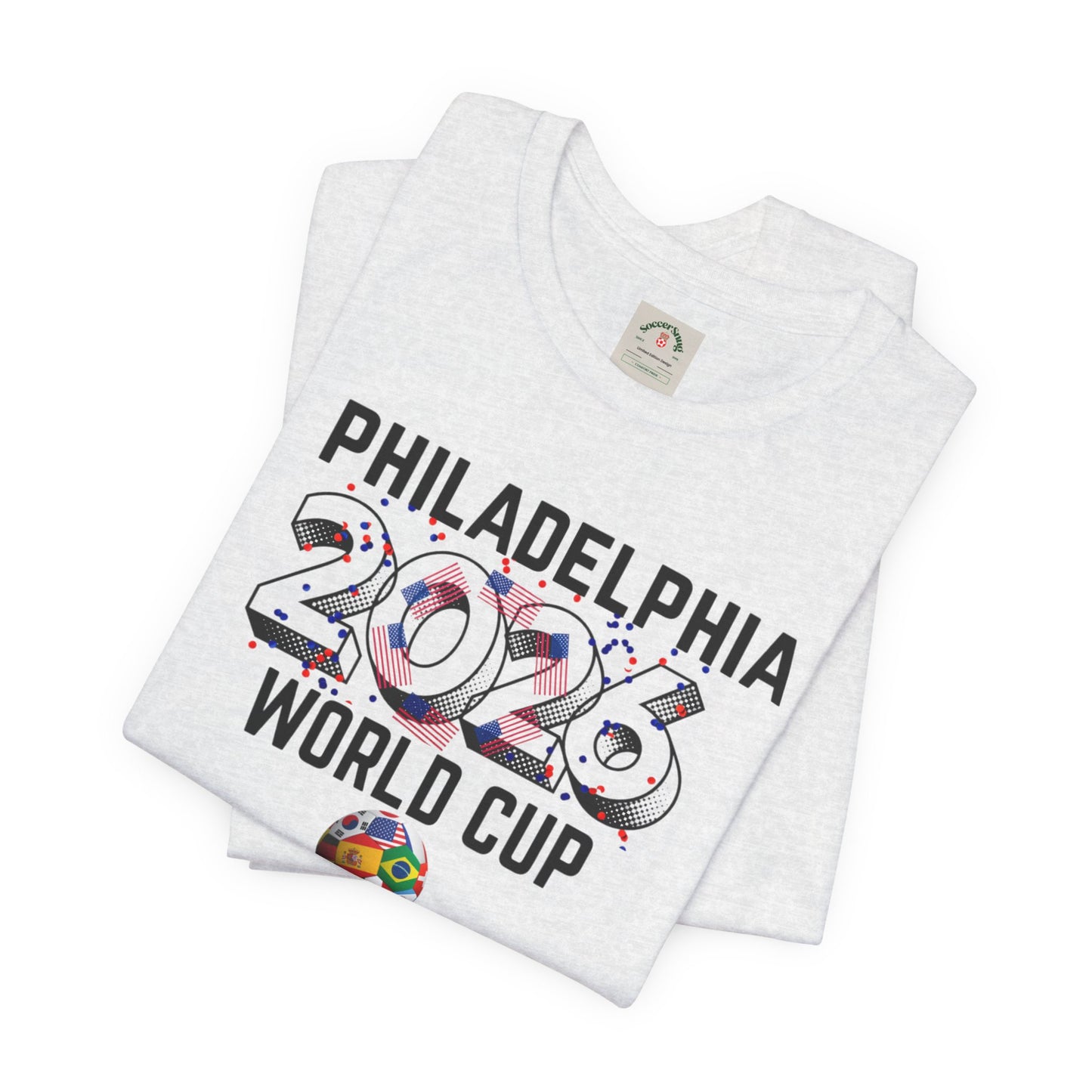 Philadelphia World Cup 2026 Unisex Streetwear Cotton Crew Tee