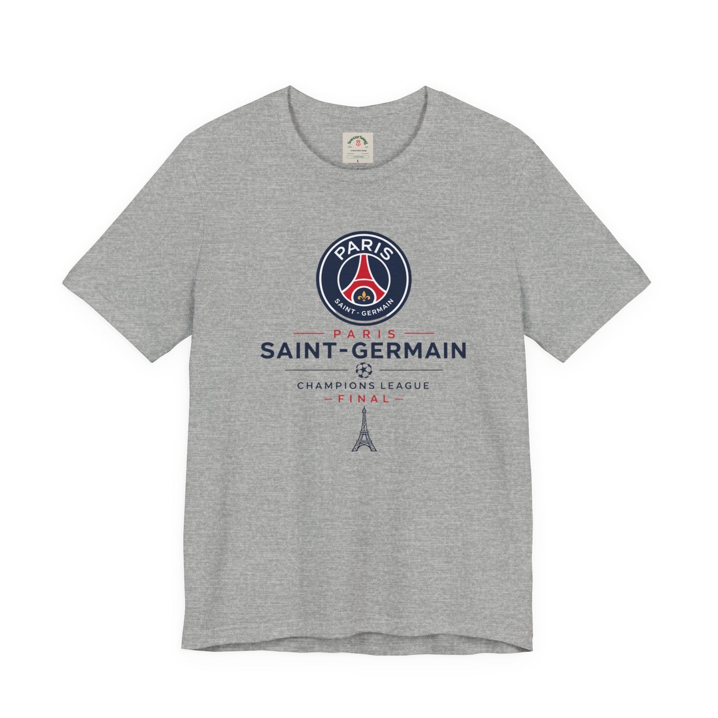 PSG Champions League Final Unisex Soccer Jersey Short Sleeve Tee