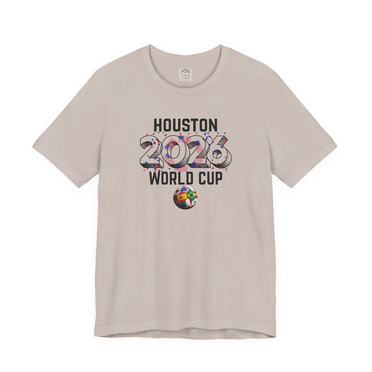 Houston World Cup 2026 Host Unisex Cotton Crew Tee by Printify