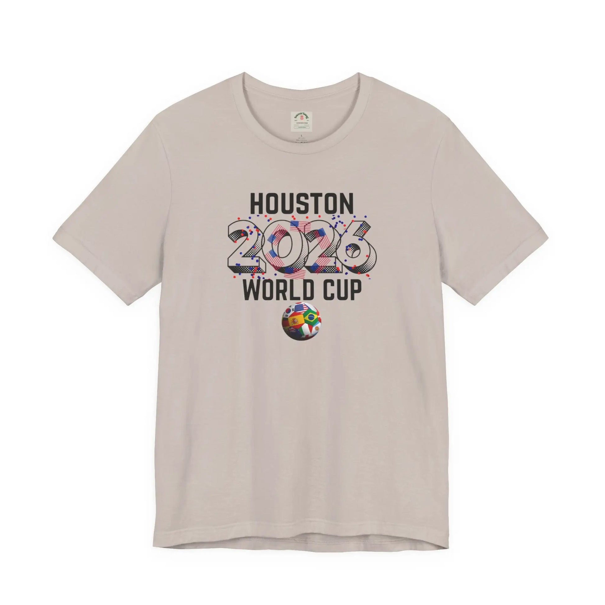 Houston World Cup 2026 Host Unisex Cotton Crew Tee by Printify