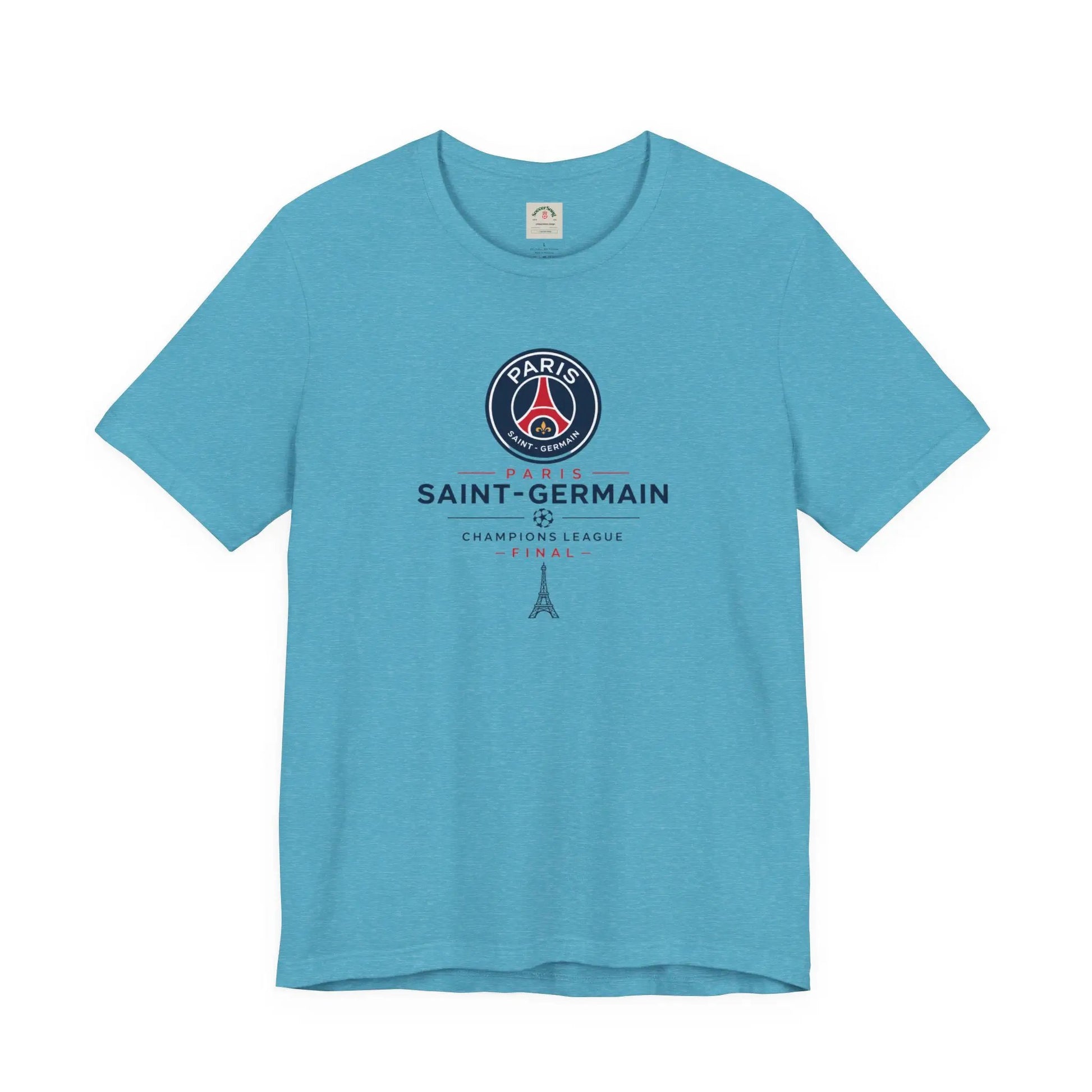 PSG Champions League Final Unisex Soccer Jersey Short Sleeve Tee by Printify