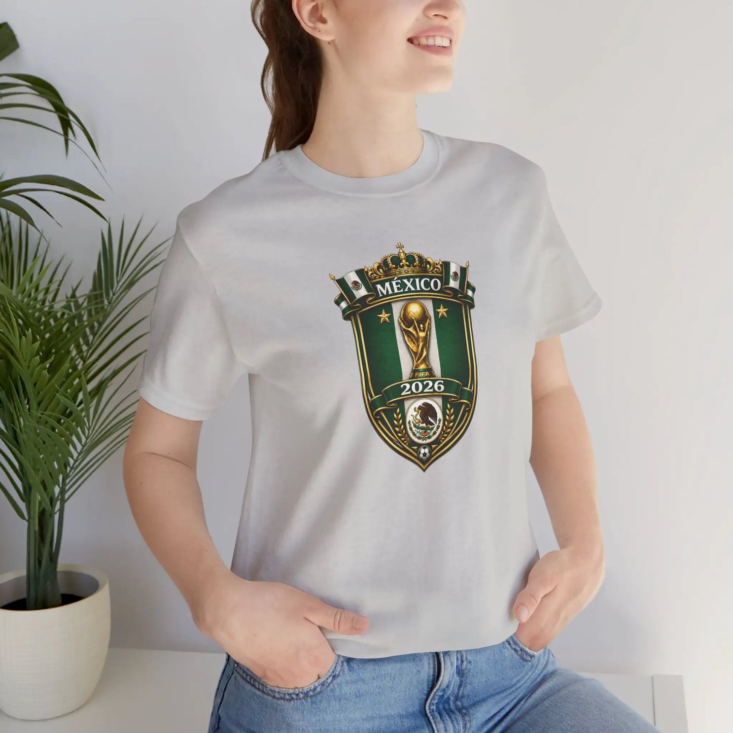 Mexico 2026 World Cup Crest T-Shirt — Soccer Fan Jersey Tee by Printify
