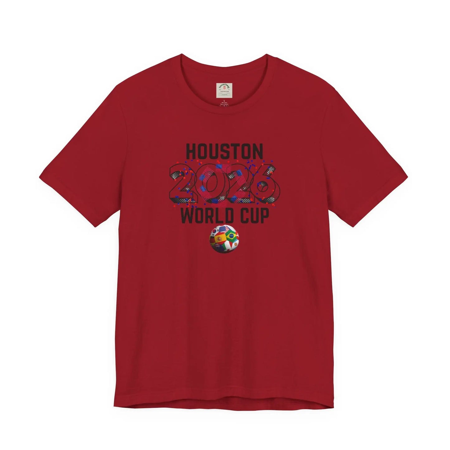 Houston World Cup 2026 Host Unisex Cotton Crew Tee by Printify