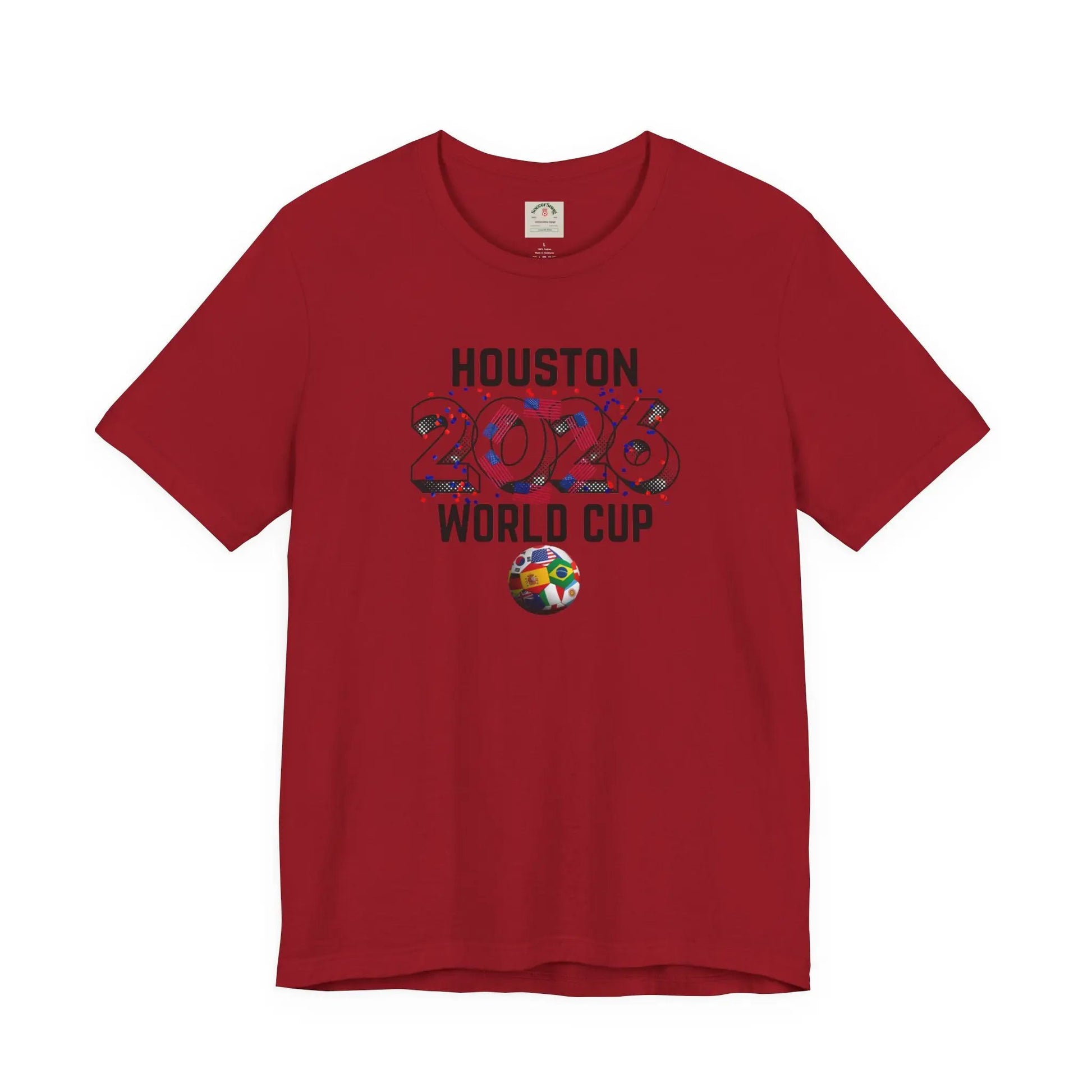 Houston World Cup 2026 Host Unisex Cotton Crew Tee by Printify