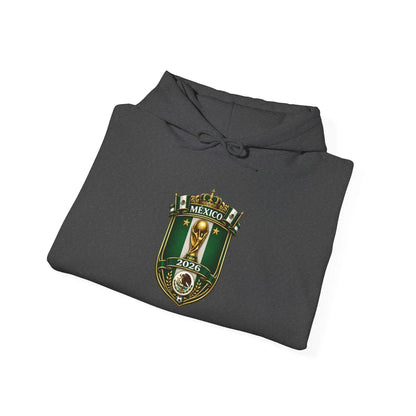 Mexico World Cup Slytherin Crest Hoodie Green Shield Pullover by Printify