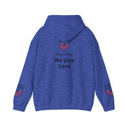 Customizable - SoccerSnug Heavy Blend Hoodie Unisex With Front Pocket Drawcord by Printify
