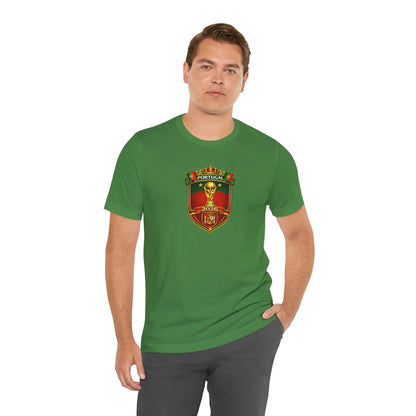 Portugal World Cup Soccer Crest Tee by Printify