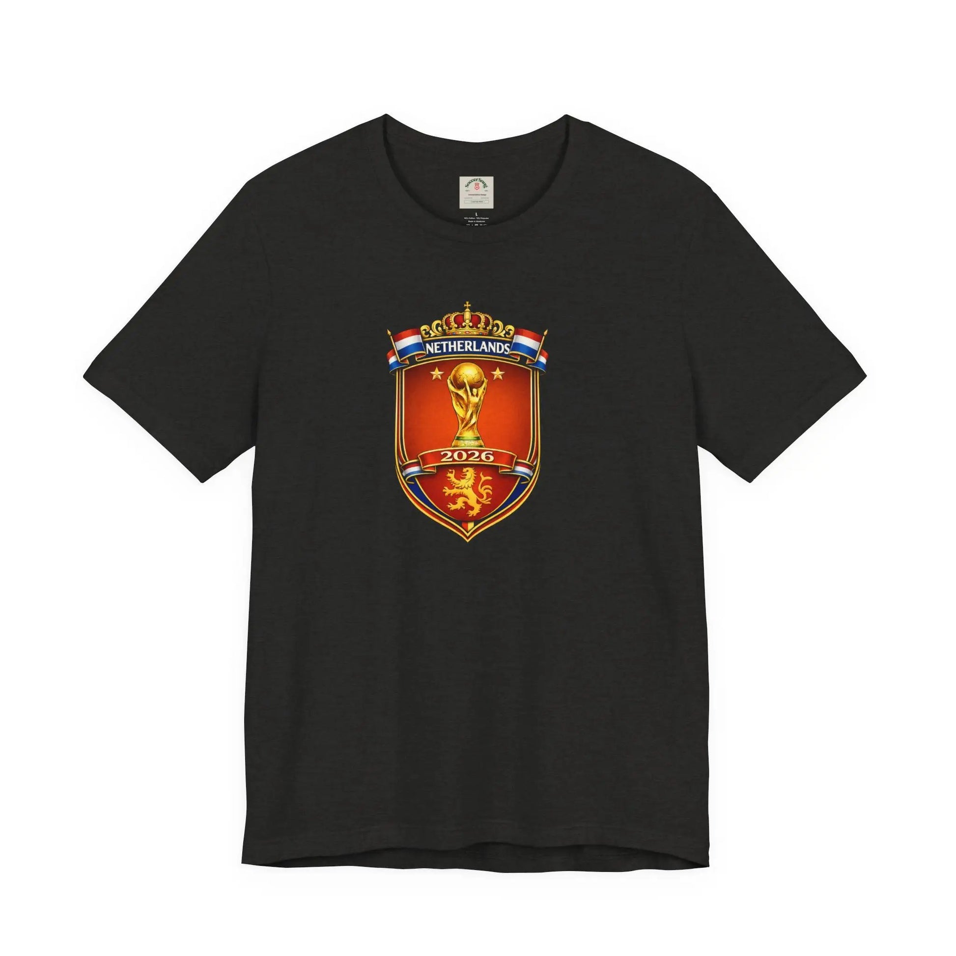 Netherlands World Cup 2026 Soccer Crest T-Shirt by Printify