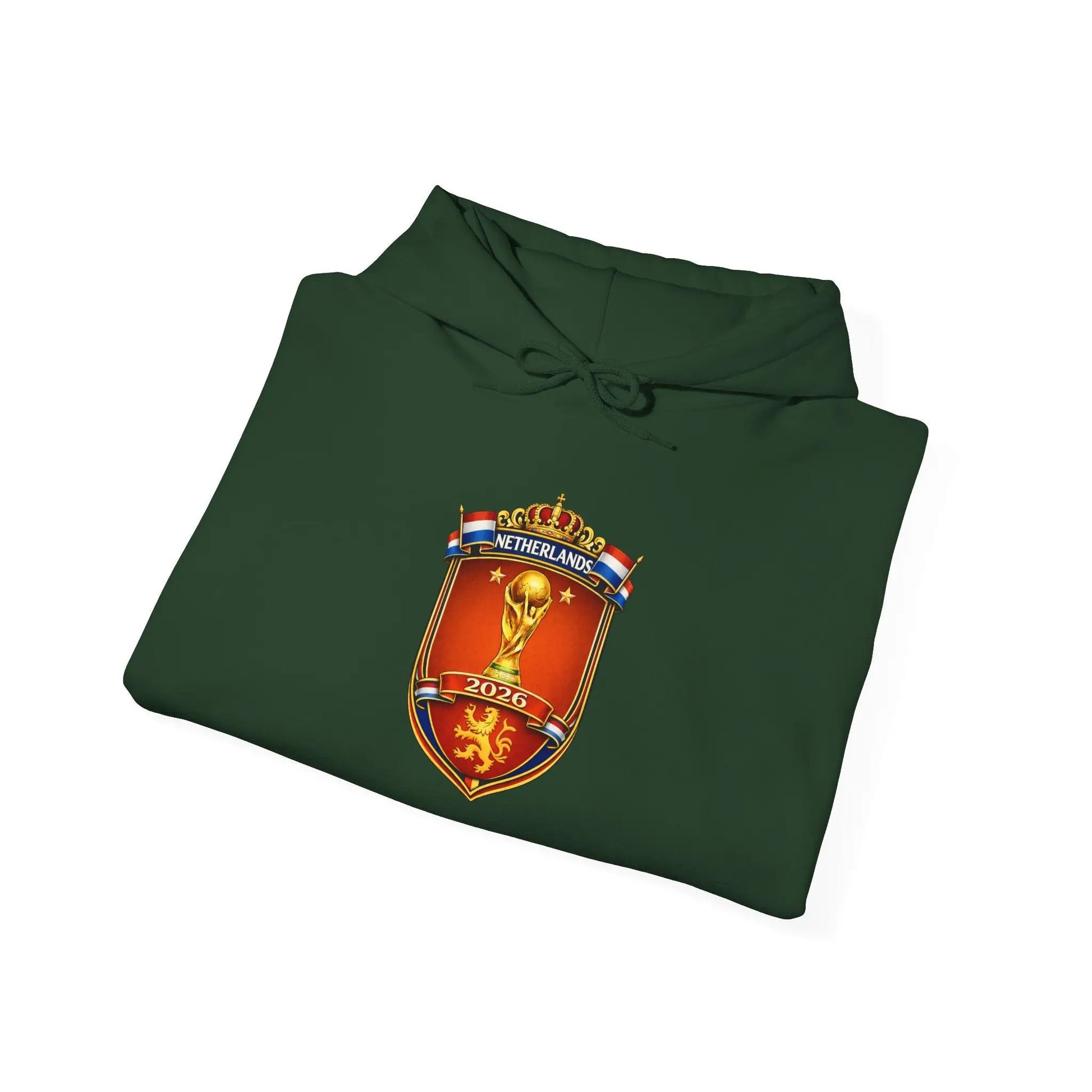 Netherlands World Cup 2026 Crest Hoodie Lion Shield Emblem Sweatshirt by Printify
