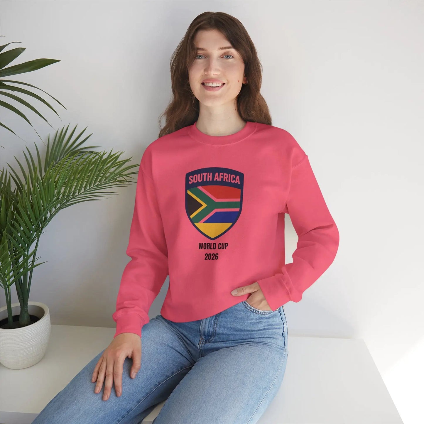 South Africa World Cup 2026 Unisex Heavy Blend™ Crewneck Sweatshirt by Printify