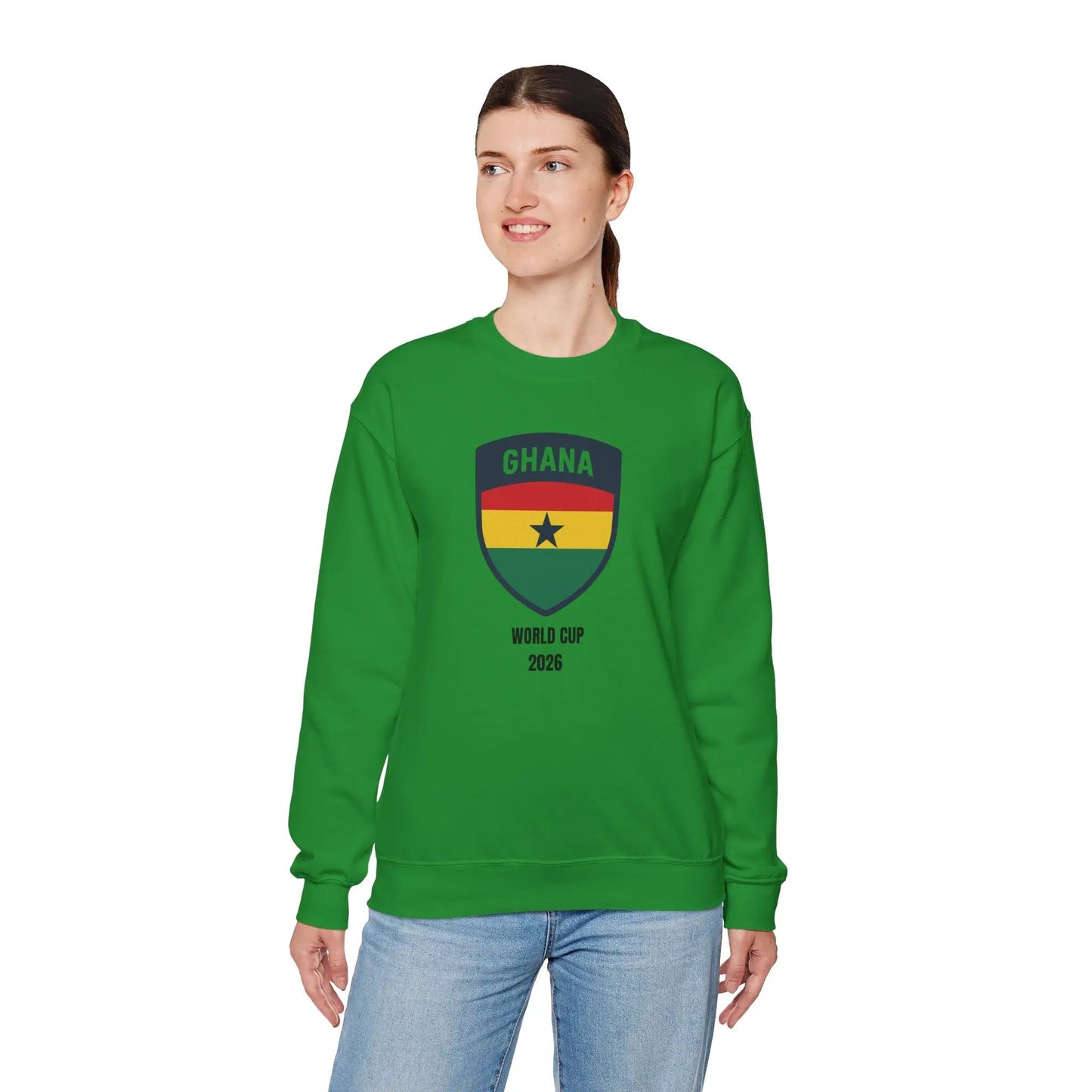 Ghana World Cup 2026 Unisex Heavy Blend™ Crewneck Sweatshirt by Printify